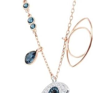Women's Symbolica Evil Eye Pendant Necklace, Blue, Mixed Metal Finish