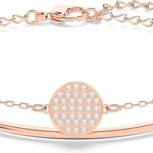 Sublima bracelet, rose gold finish, clear crystal
